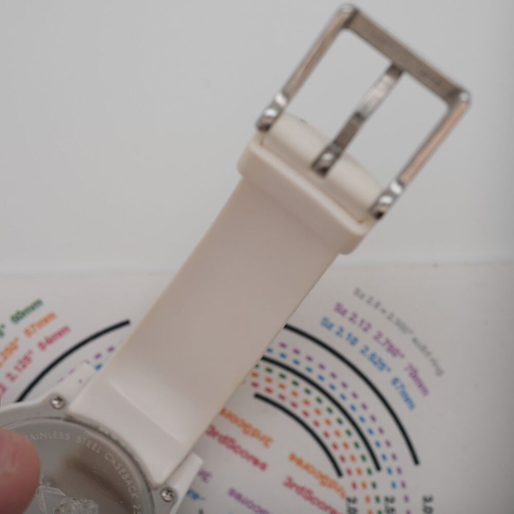 DKNY NY-4861 Womens Watch 38mm White Silicone Strap New Battery Running - Picture 7 of 10
